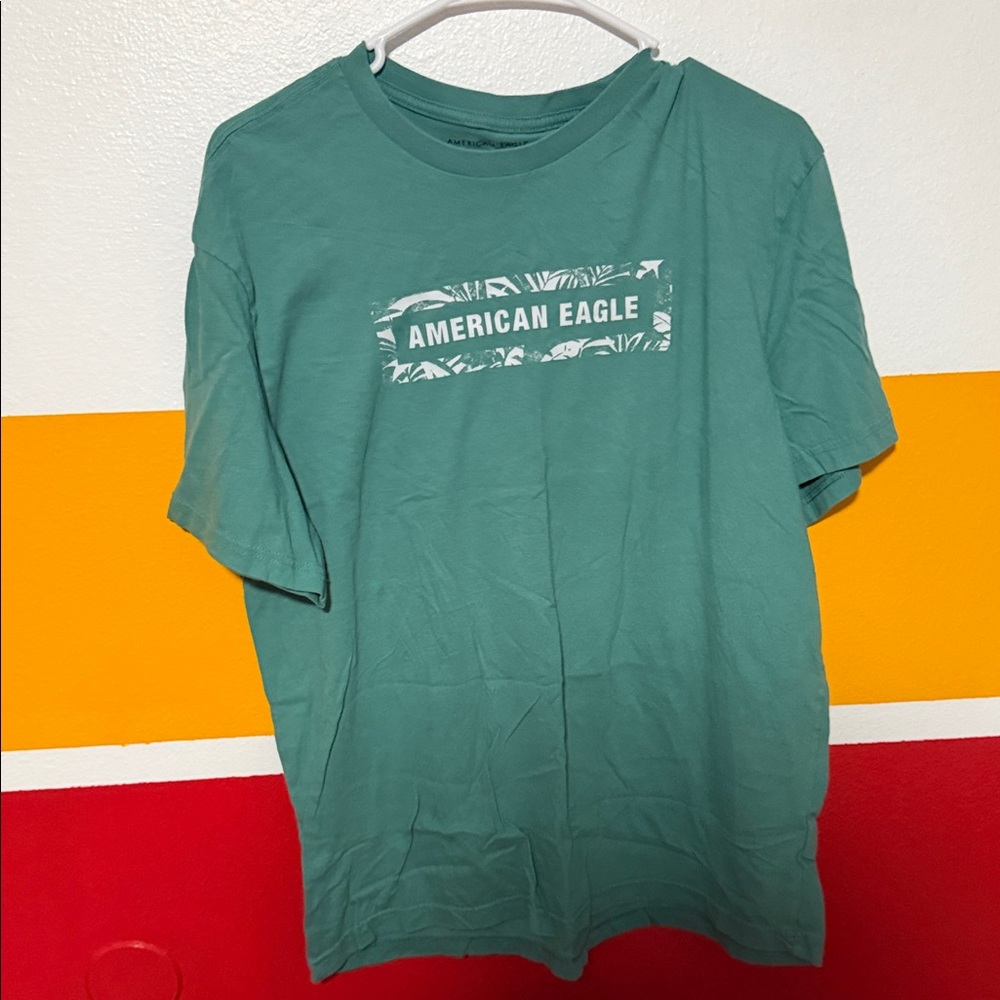 American Eagle Outfitters Teal Men's Tee